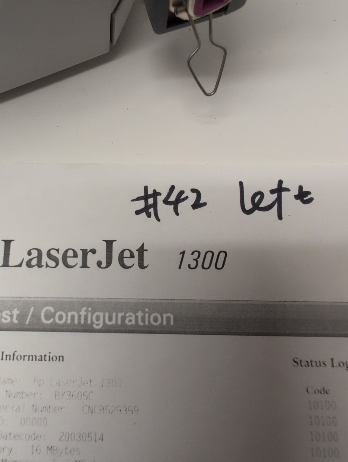 🎸 HP LaserJet 1300 Q1334A Monochrome Laser Printer, Parallel/USB 144K pages