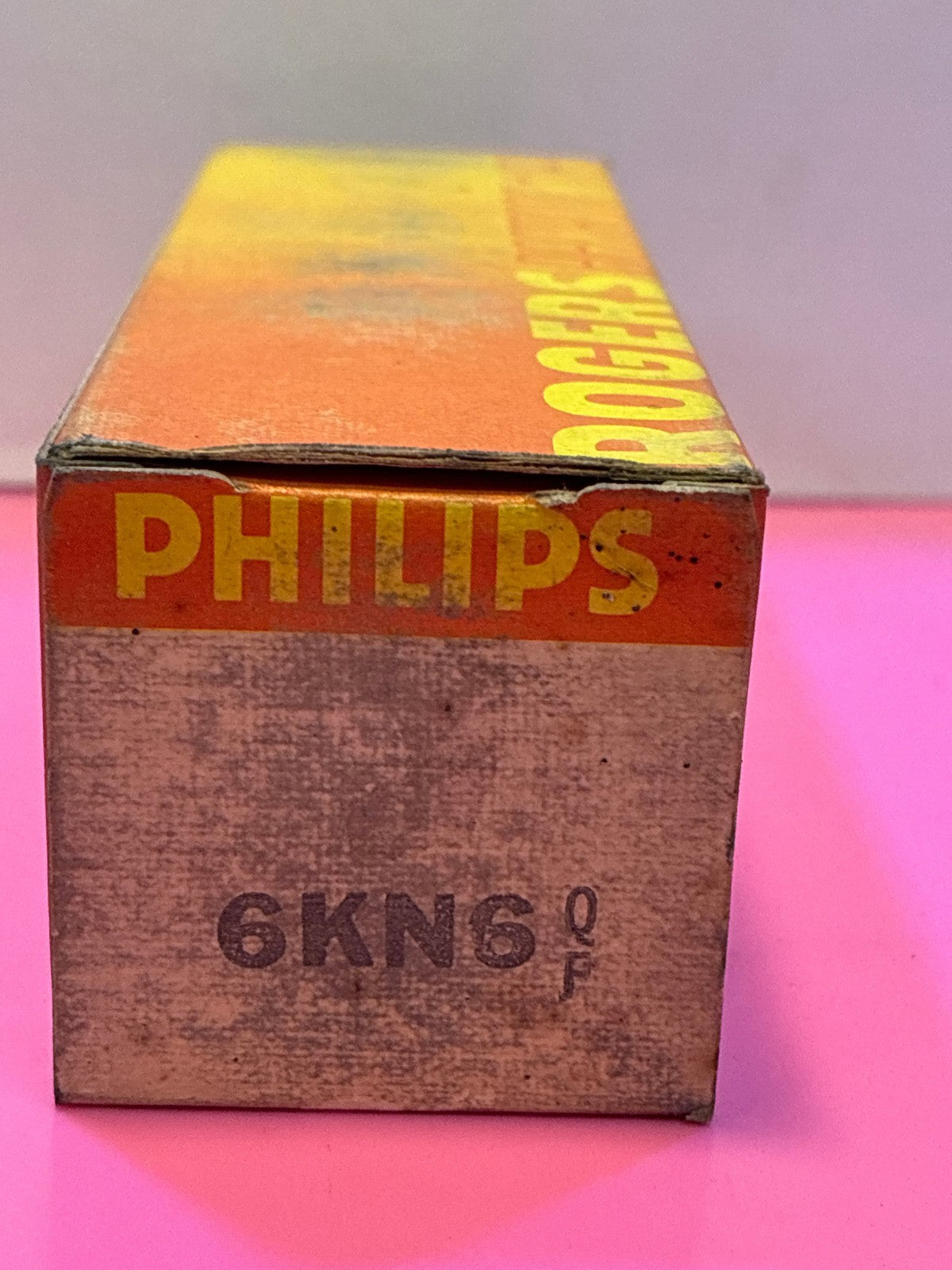 🔥 Philips Rogers 6KN6 QF Vacuum Tube in Original Box Vintage NOS