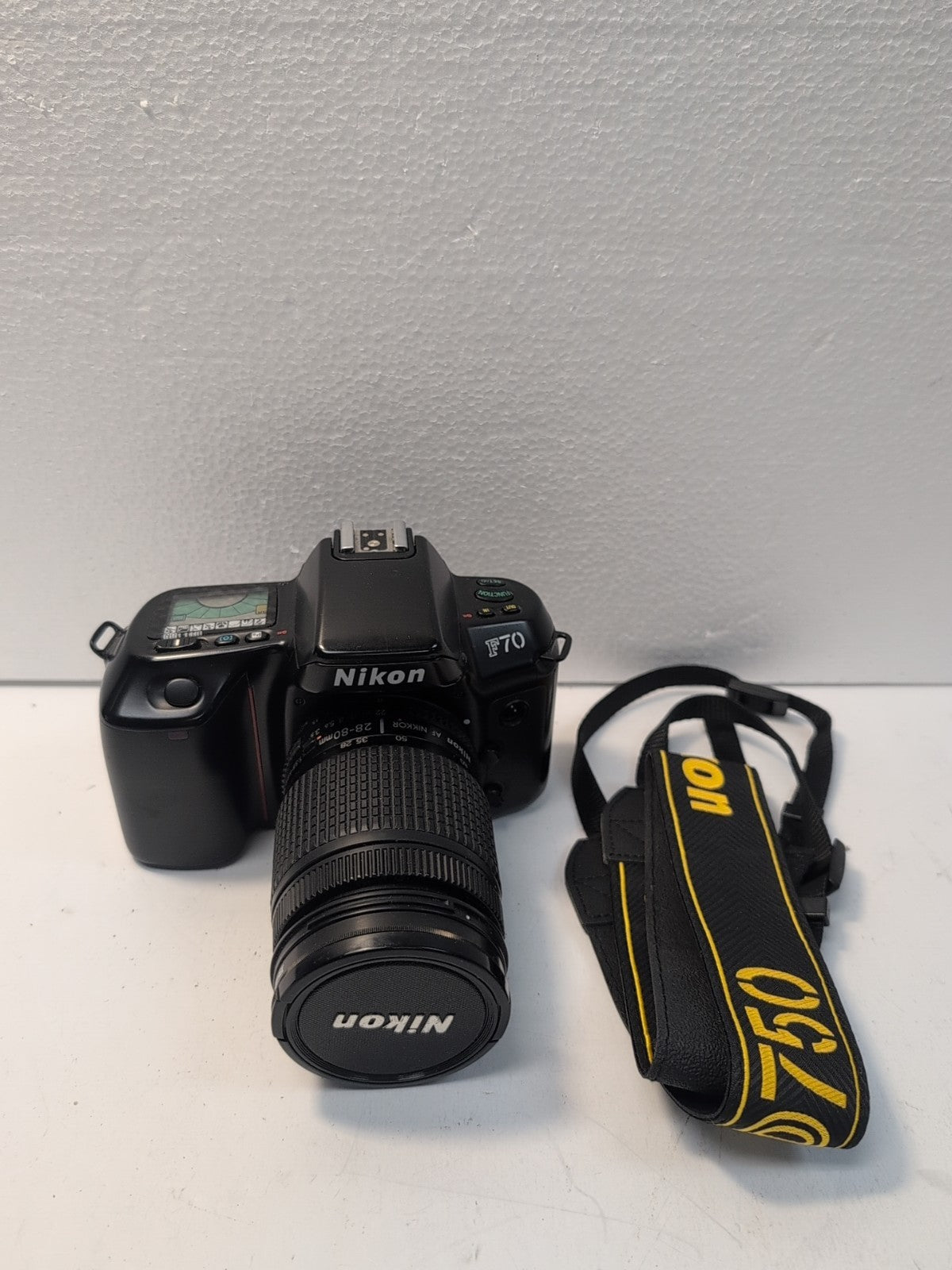 Nikon F70 SLR 35mm Film Camera with Nikon AF Nikkor 28-80 mm Lens (No Battery) -