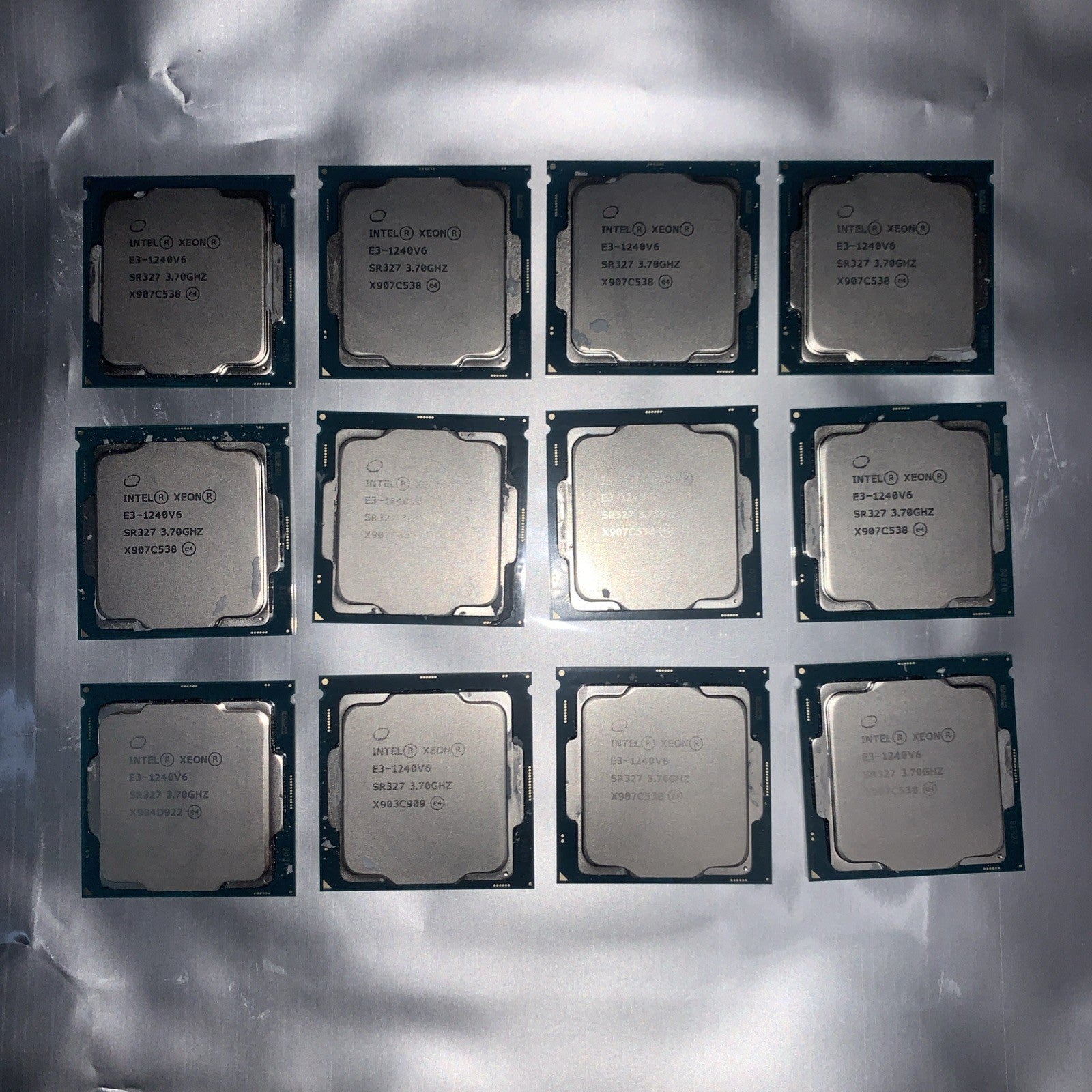 4x Intel Xeon E3-1240 v6 LGA1151 CPU Processor SR327 4-Core 3.7GHz 8MB E3-1240V6