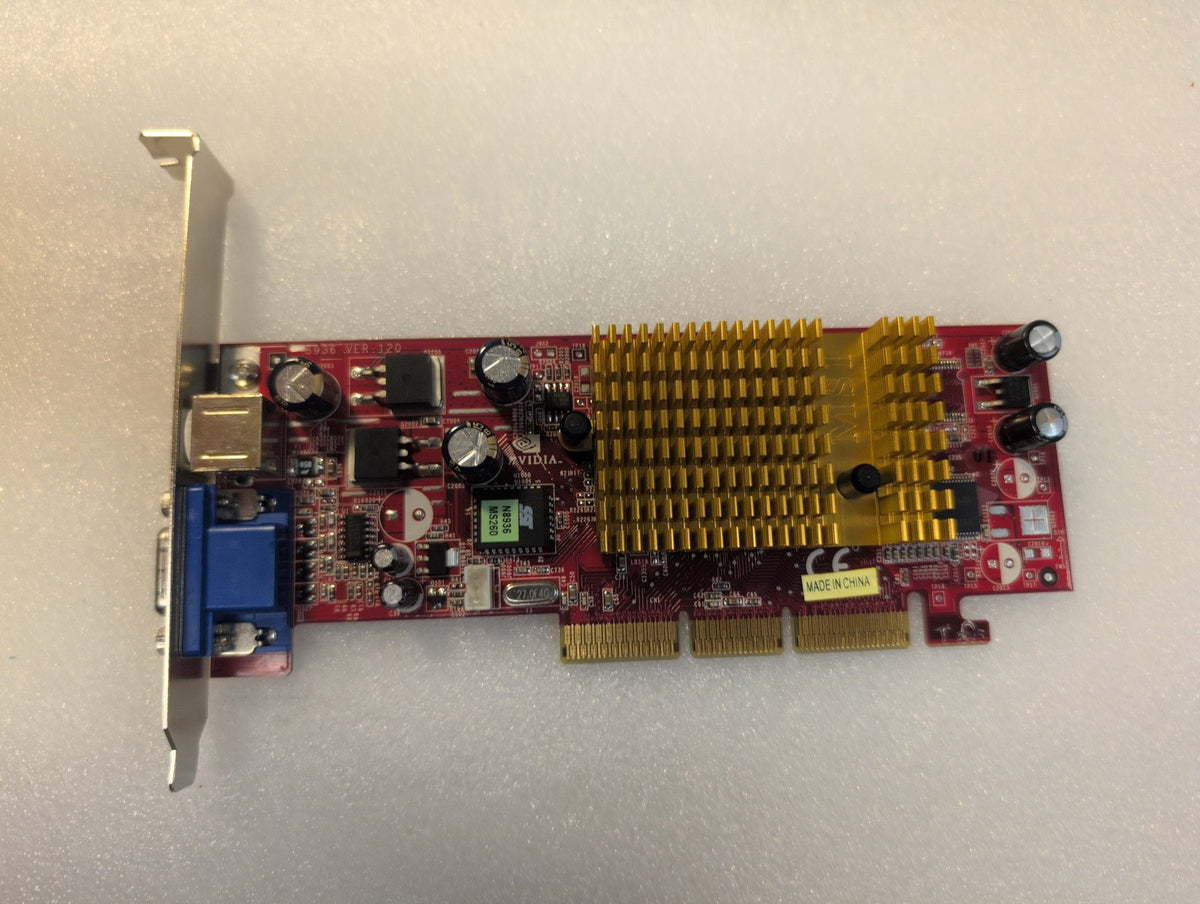 🎸 NVIDIA AGP Video Card 8936-550 N8936 VGA S-Video Output Graphics Card Tested