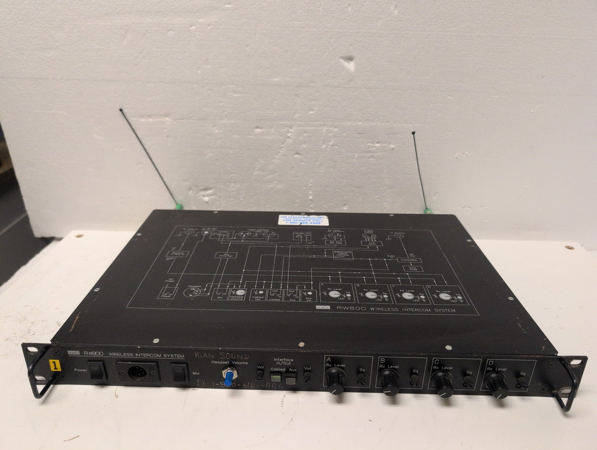 🎸 HME RW800 Wireless Intercom System Base Station Only (NO AC/BELT-PAC)