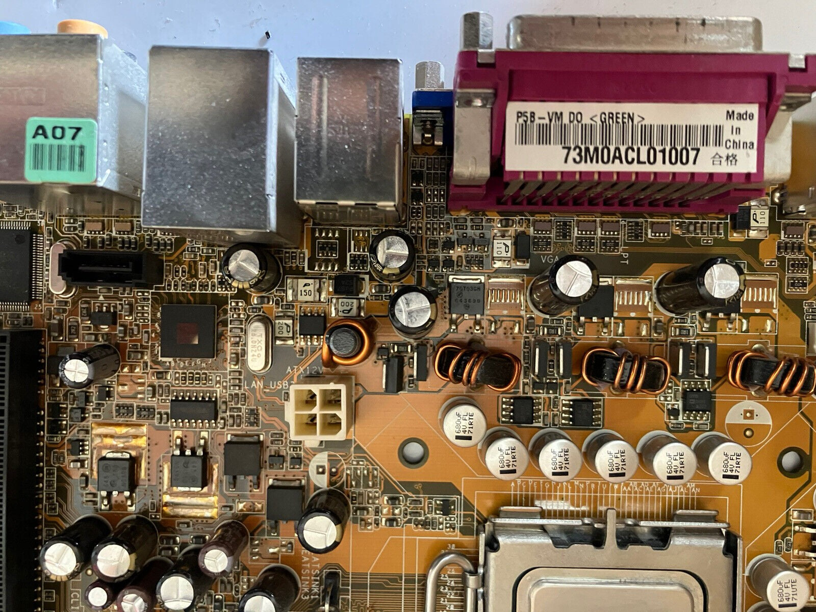 ~ ASUS P5B-VM DO Socket 775 M-ATX Motherboard W/ C2Q Q6600 SLACR + IO Plate