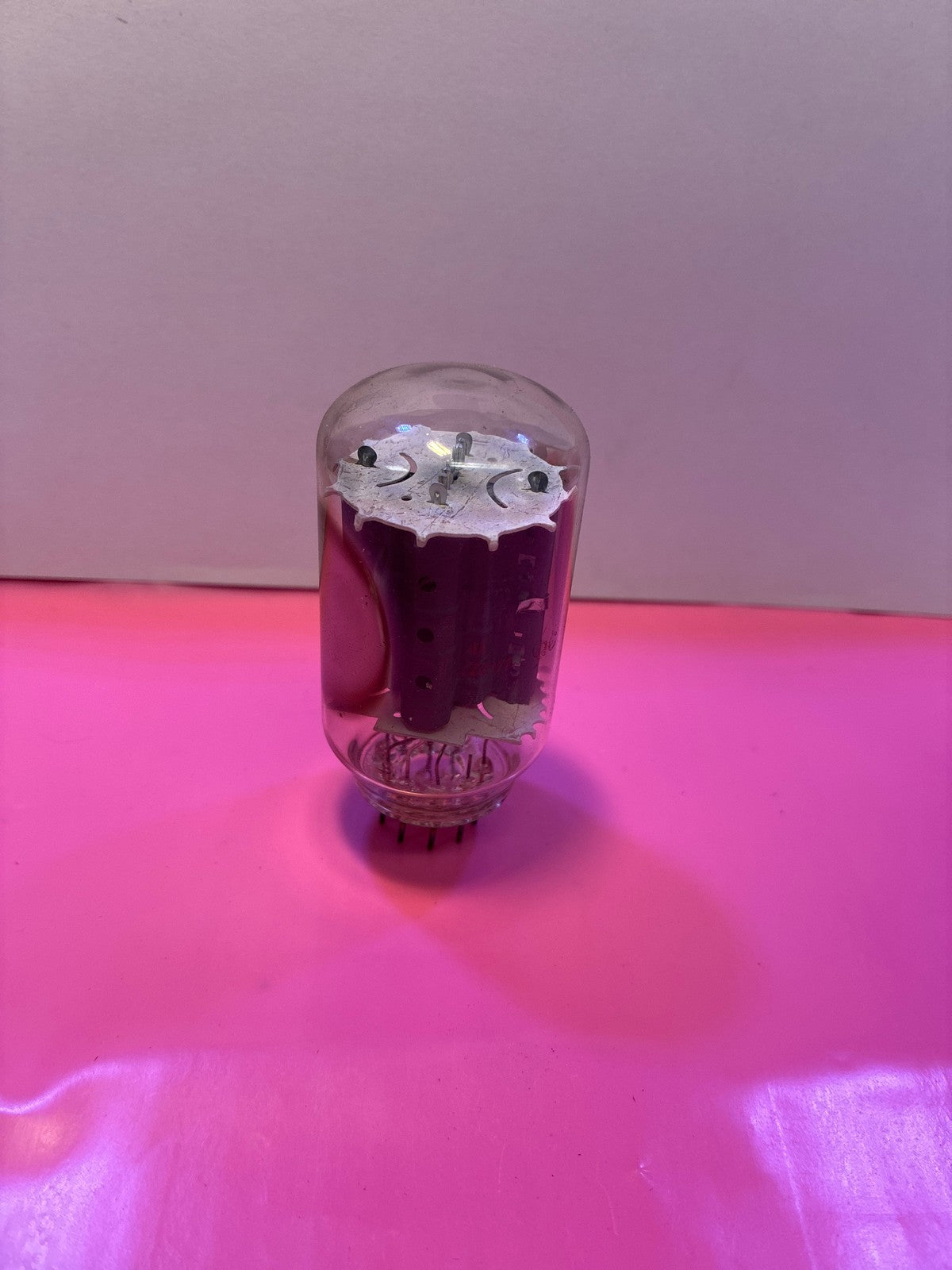 🔥 22JR6 Beam Power Tetrode Vacuum Tube Clear Glass Purple Getter Vintage