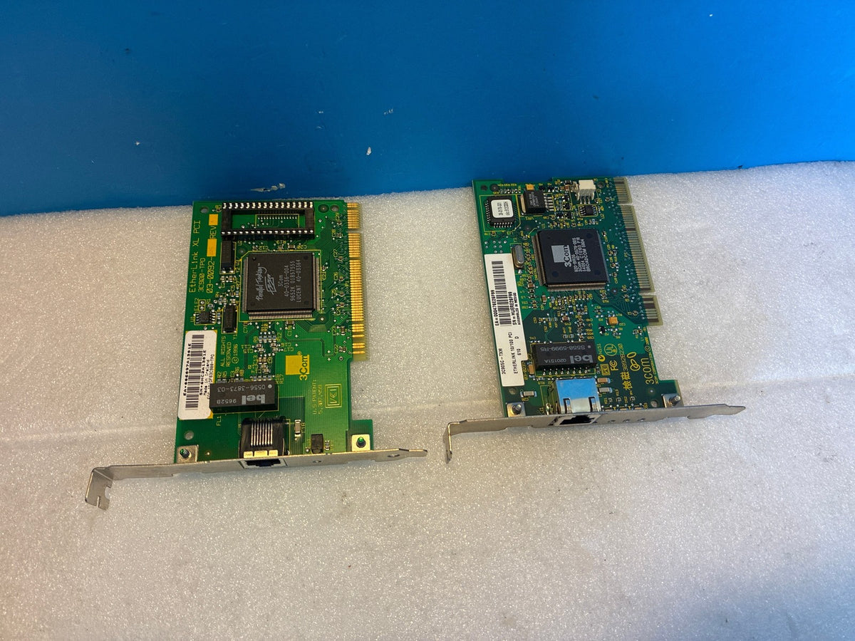 🔥 3Com EtherLink PCI Network Cards Lot 3C900-TPO & 3C905C-TXM 10/100 RJ-45