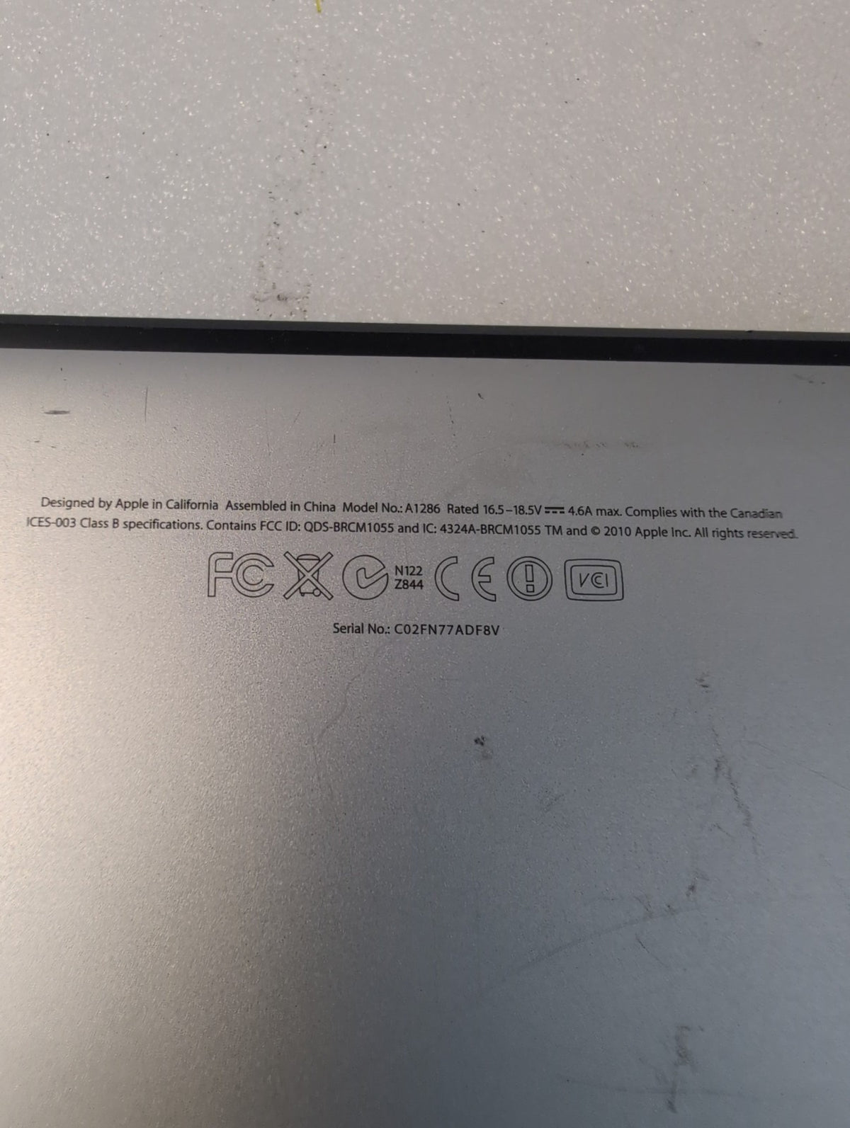 🎸 Apple MacBook Pro 15-inch A1286 2011 Intel i7-2.0GHz 8GB 250GB SSD 10.13