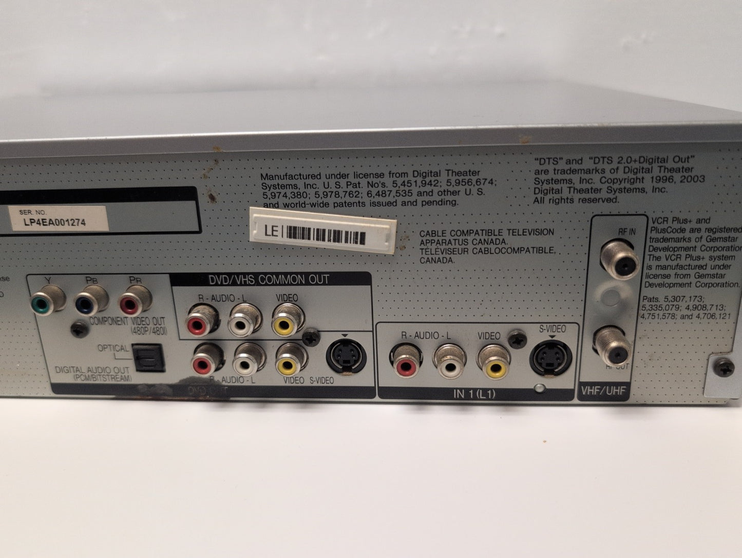 🔥 Panasonic DMR-E75V DVD Recorder VHS VCR Combo Silver TESTED (NO Remote) -