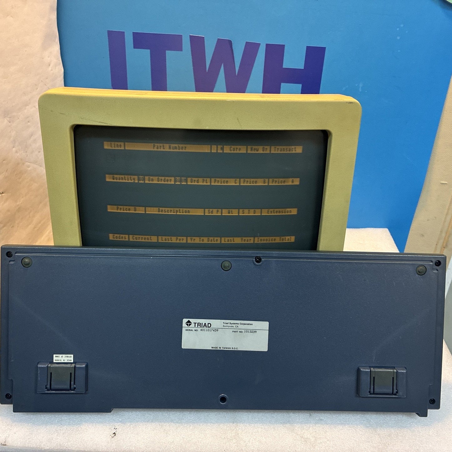 🔥 Vintage TRIAD Model 210 CRT Serial Terminal RS232 Screen Computer + Keyboard