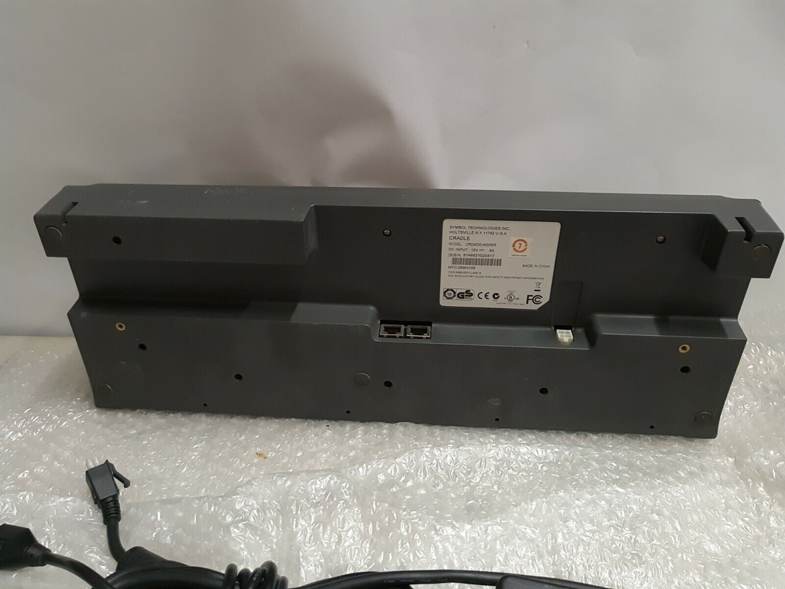 -  Motorola CRD4000-4000ER 4 slot cradle W/AC adapter for WT41N0 WT4090  