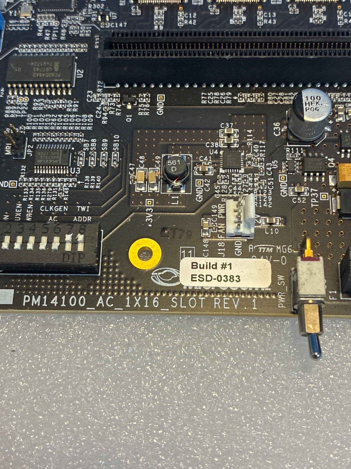 🔥 PM14100_AC_1X16_SLOT REV.1 PCIe Adapter Development Board Test Card