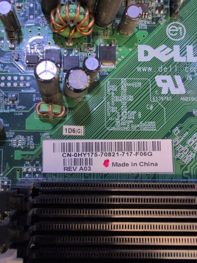 Dell 0HY175 motherboard HY175 AM2 DDR2 VGA PIC With AMD CPU -