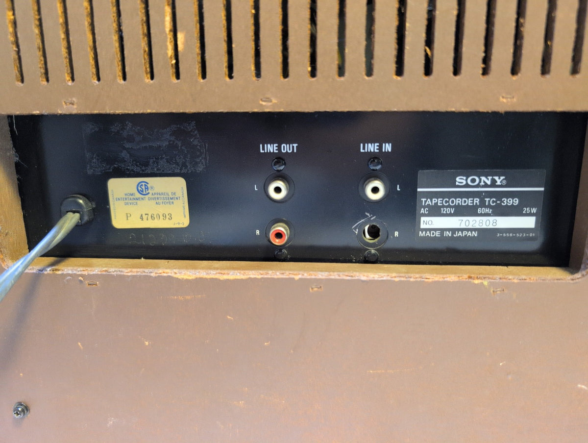 🎸 Sony TC-399 Reel-to-Reel Tape Recorder - For Parts/Repair
