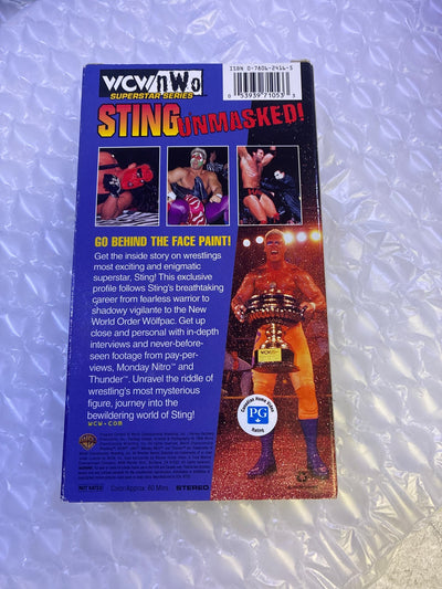 🔥 WCW/nWo Superstar Series: Sting Unmasked! VHS 1998 Warner Home Video