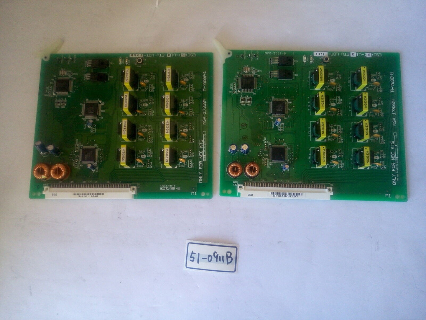 - LOT OF 2  NEC ELECTRIC EXTENSION CIRCUIT  CARD MODULE NSA-173304  M-783641