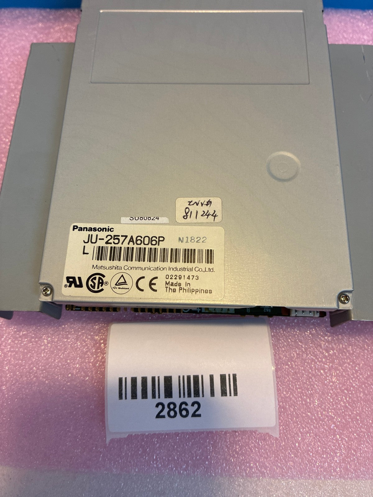 🔥 Panasonic JU-257A606P 3.5" Internal Floppy Disk Drive Beige w/5.25"  Bracket