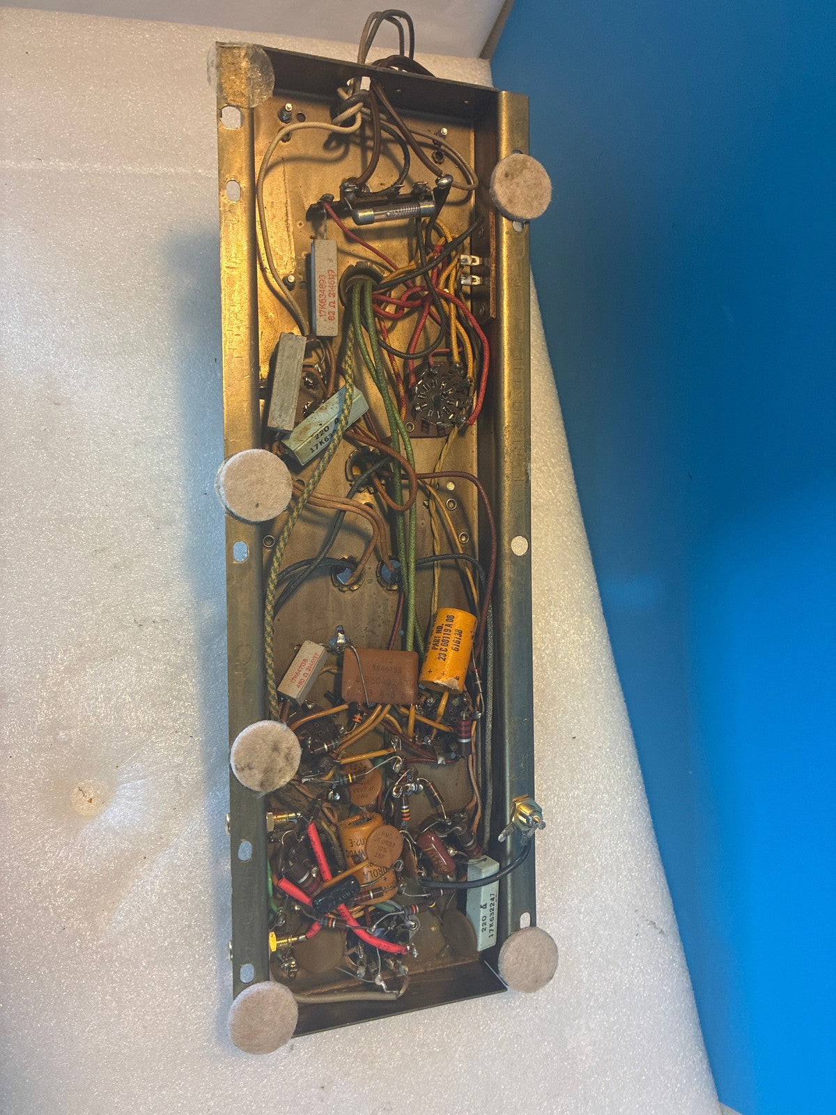 🔥 Vintage Vacuum Tube Amplifier Power Supply Chassis HS-909A 10AA61 For Parts