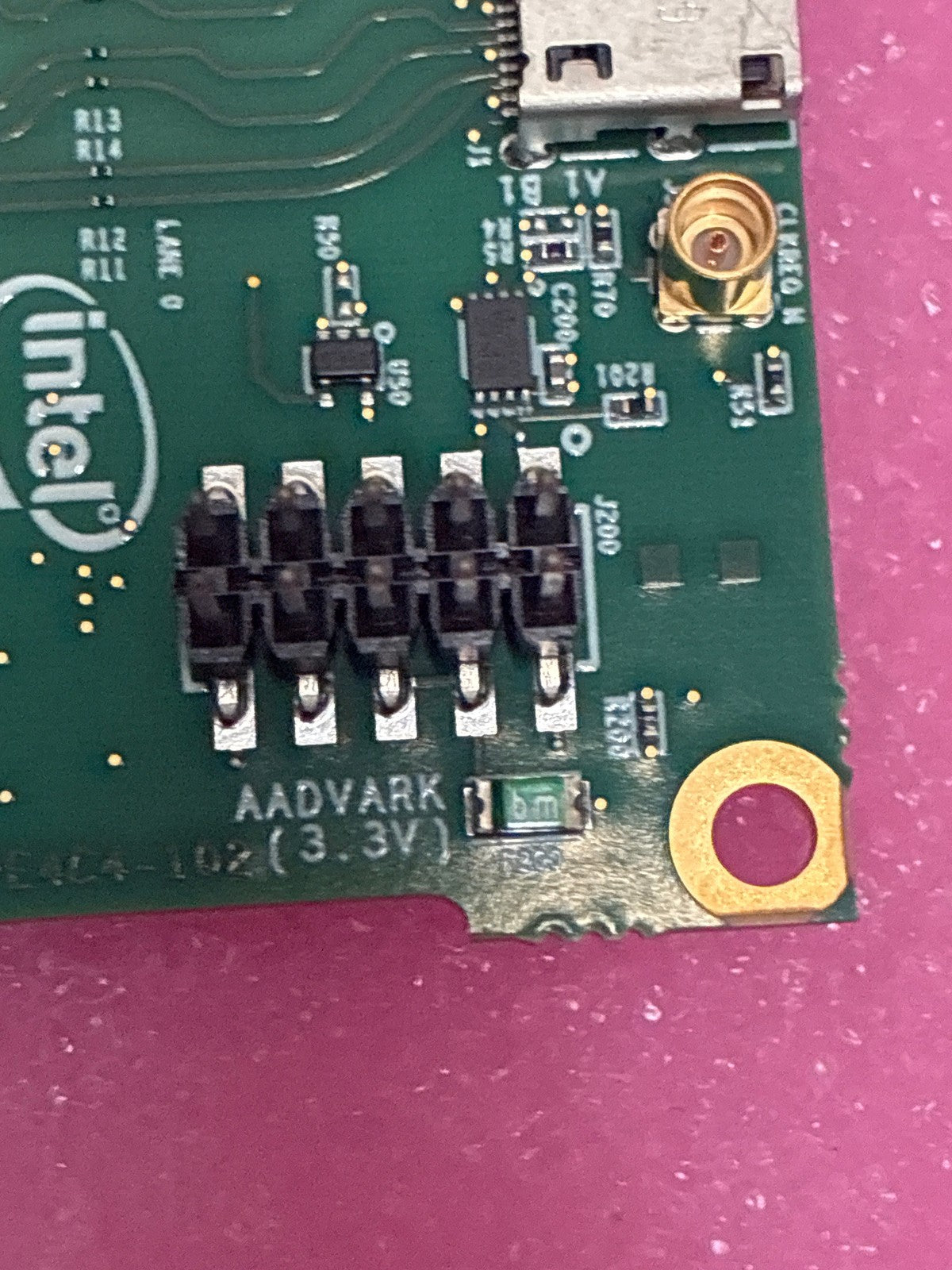 🔥 Intel NSG AADVARK MGB-PE4C4-102-013 PCIe Mini Card Debug Test Board