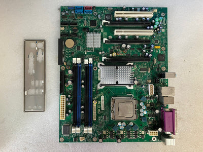 ~Intel S975XBX2 ATX Workstation Motherboard LGA 775 DDR2 W/ C2D 6600 + I/O Plate