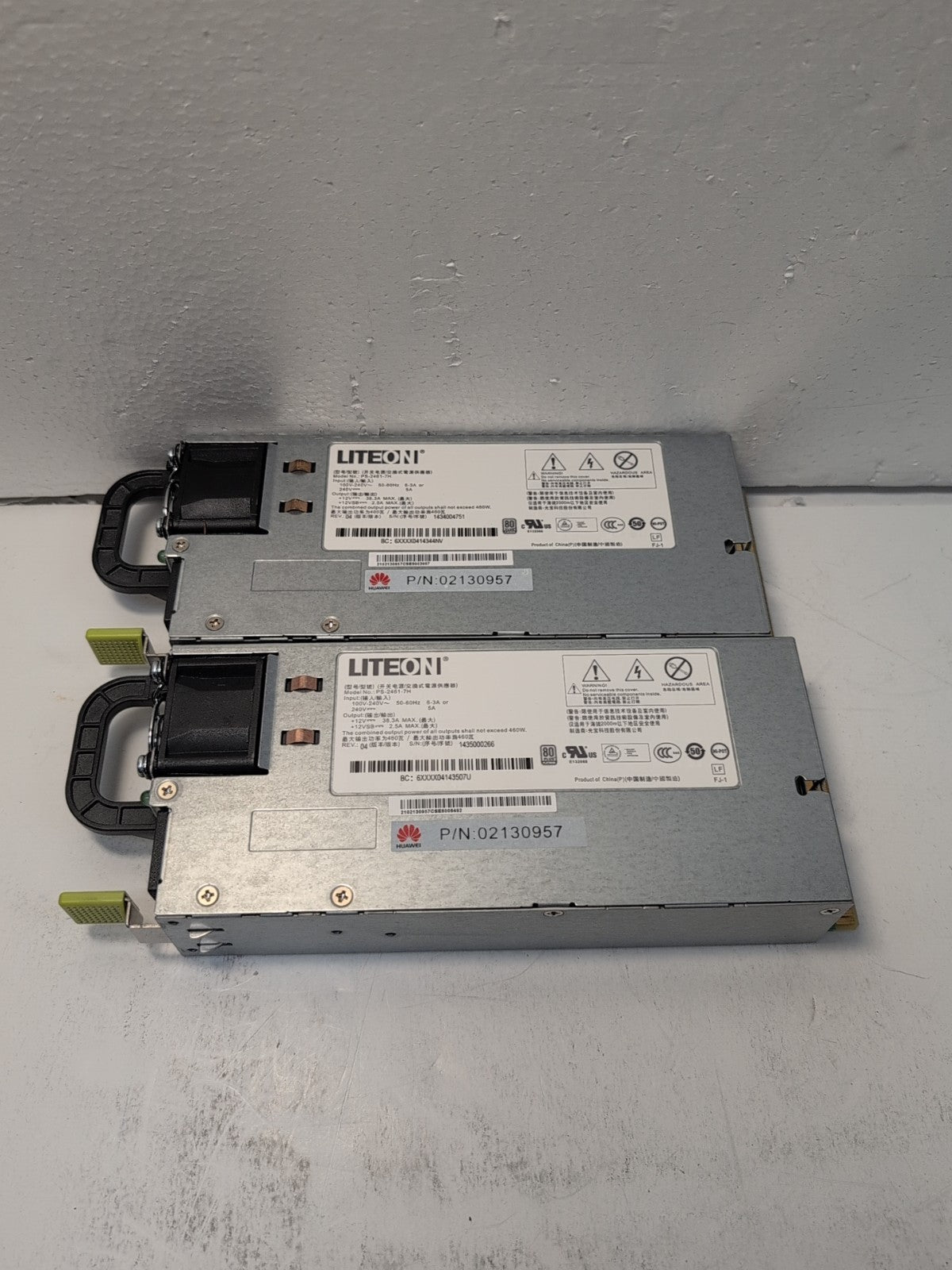 2x Liteon PS-2461-7H  Server Power Supply Unit 460W For RH1288 Tested  -