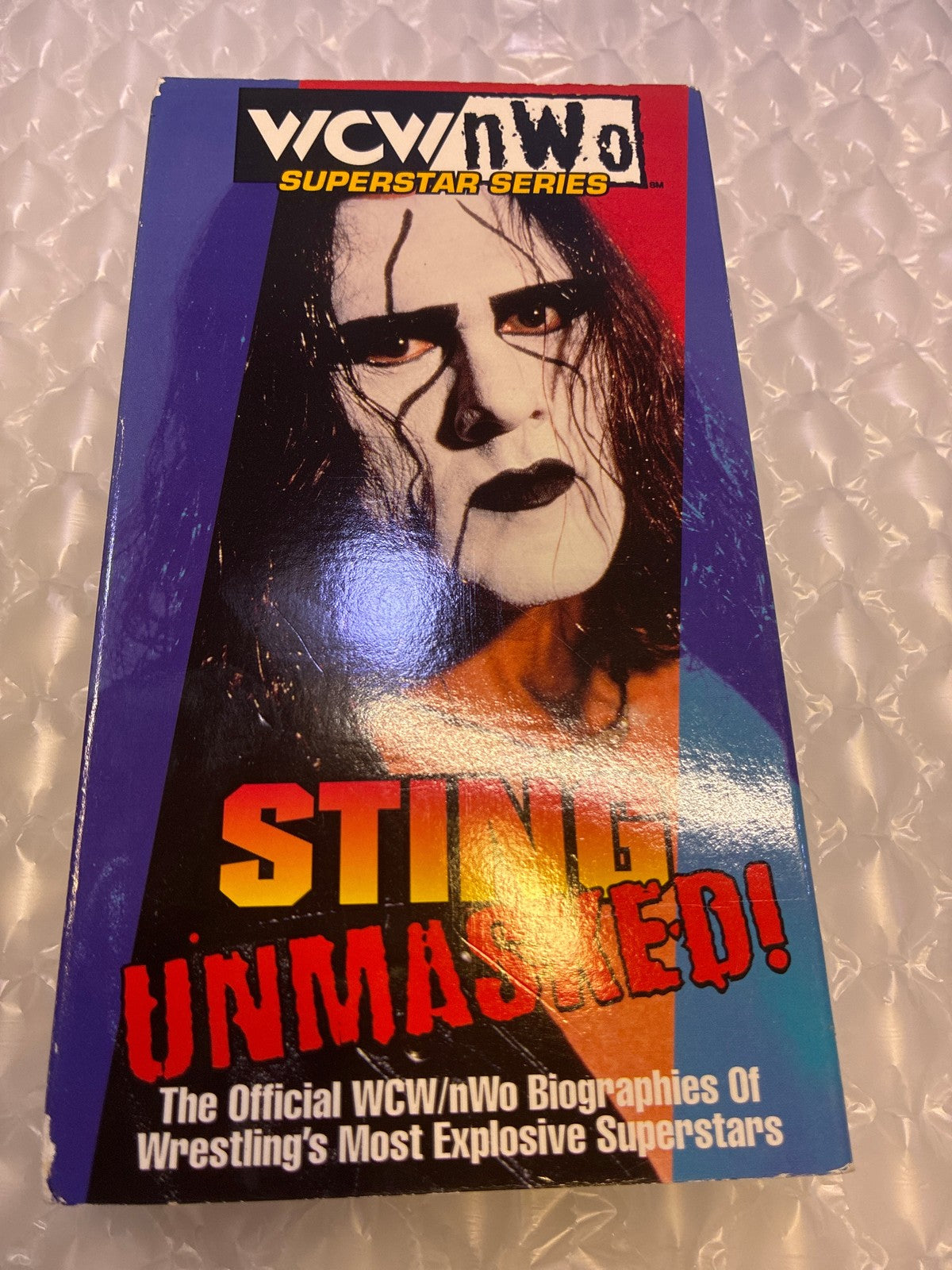 🔥 WCW/nWo Superstar Series: Sting Unmasked! VHS 1998 Warner Home Video