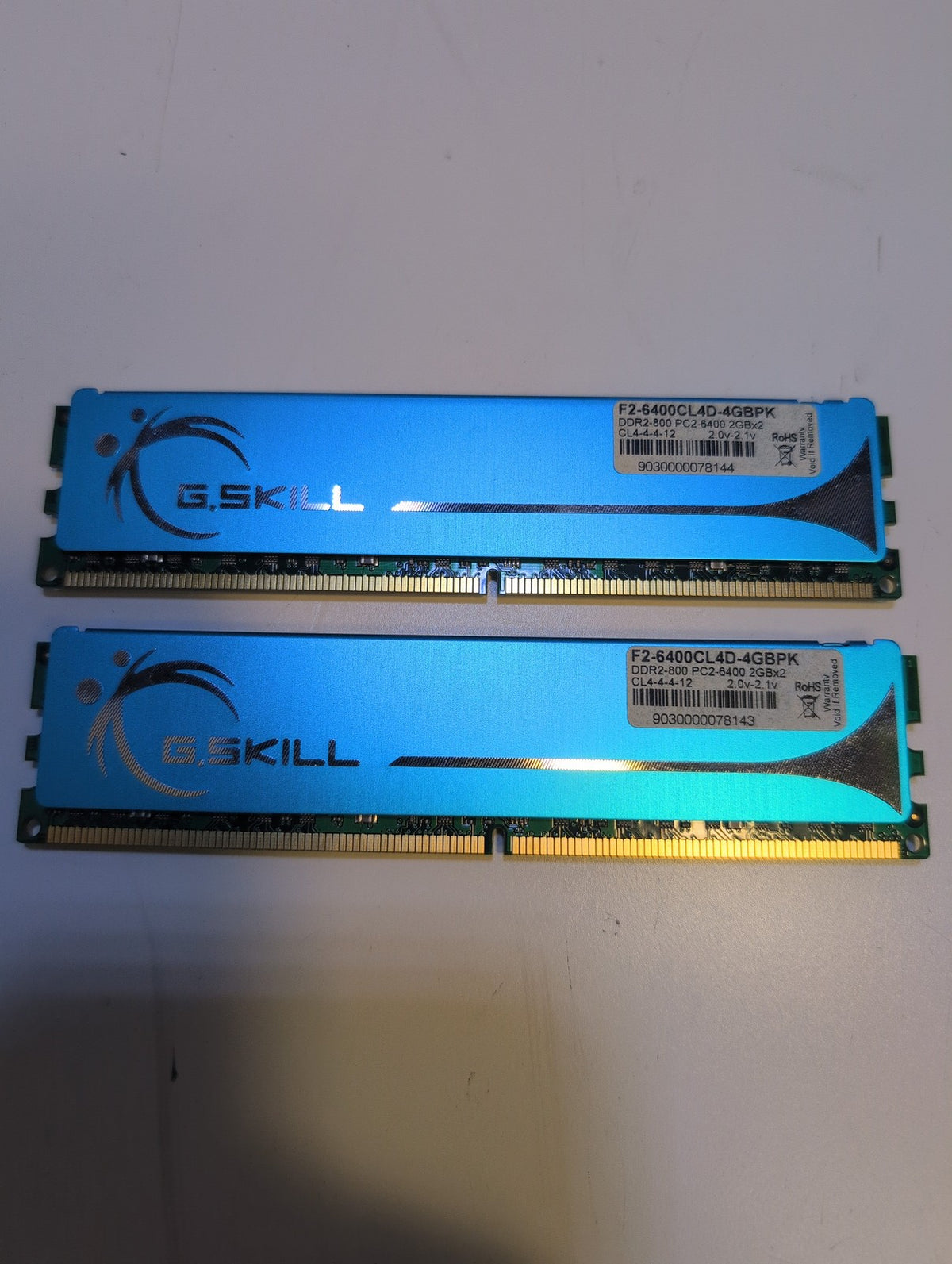 🎸 G.Skill Pi Series F2-6400CL4D-4GBPK 4GB (2x2GB) DDR2-800 PC2-6400 RAM