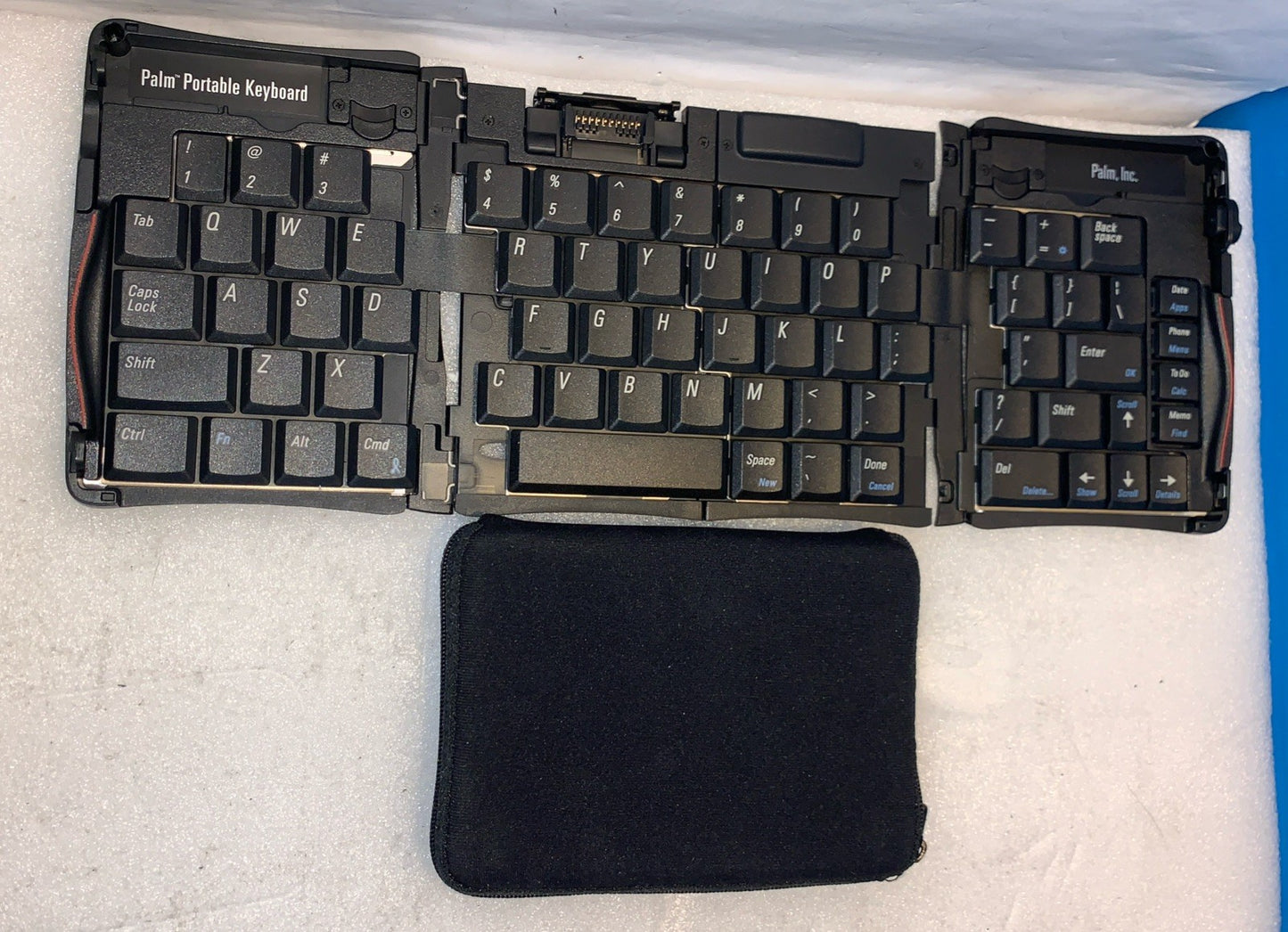 🔥 Palm Black Portable Compact Foldable English QWERTY Standard Keyboard -Unused