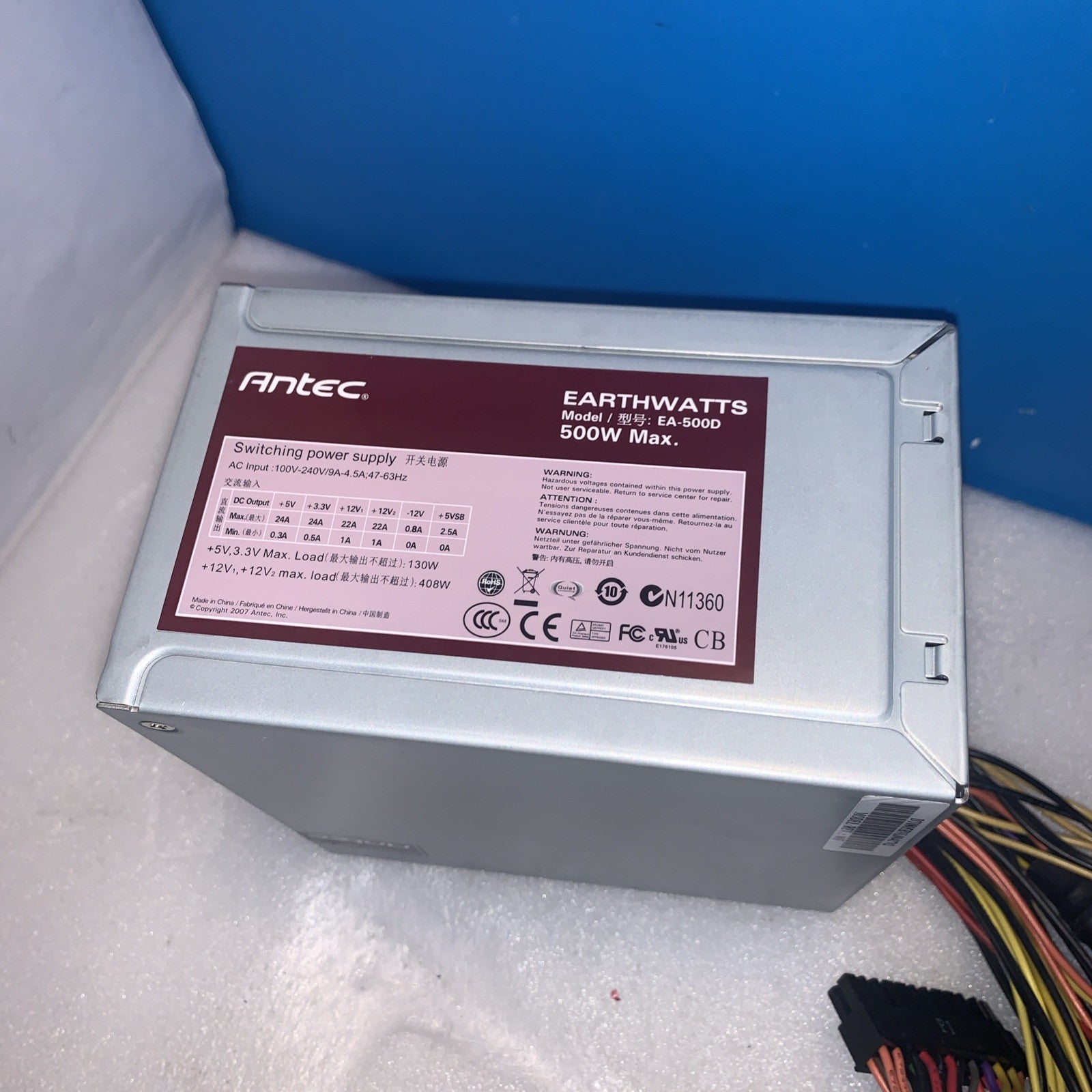 Antec EarthWatts EA-500D 500W Power Supply PSU ATX 24Pin 2xPCI-E