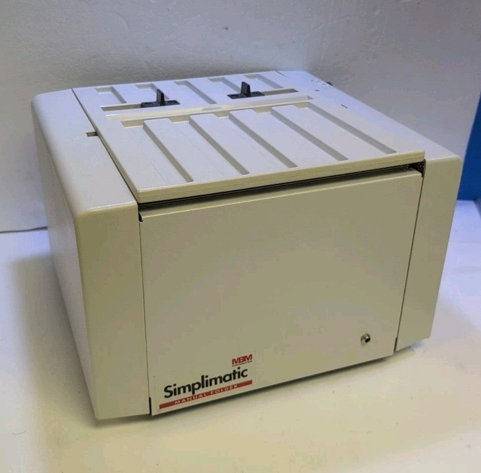 MBM 0618 Simplimatic Folding Machine MANUAL Folder ( NO AC ADAPTER ) -