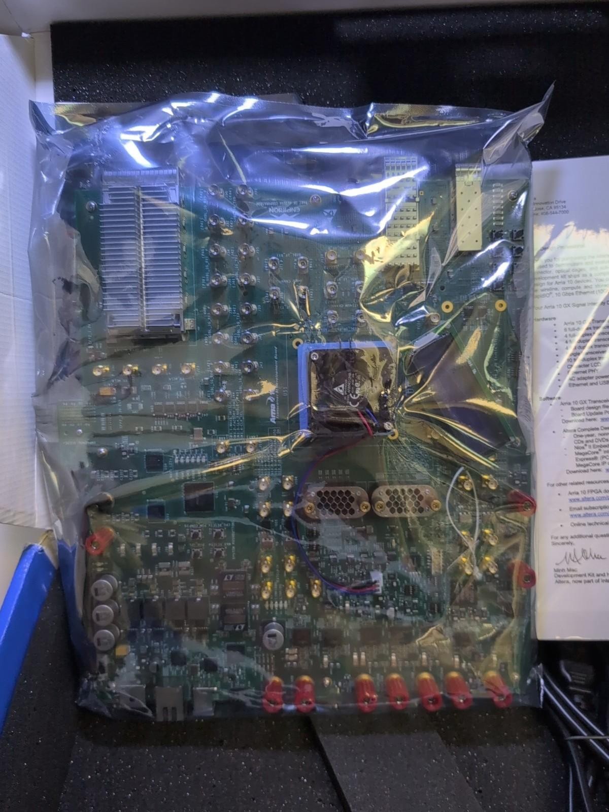 NEW Altera Transceiver Signal Integrity Arria 10 GX FPGA Development Kit W/AC -