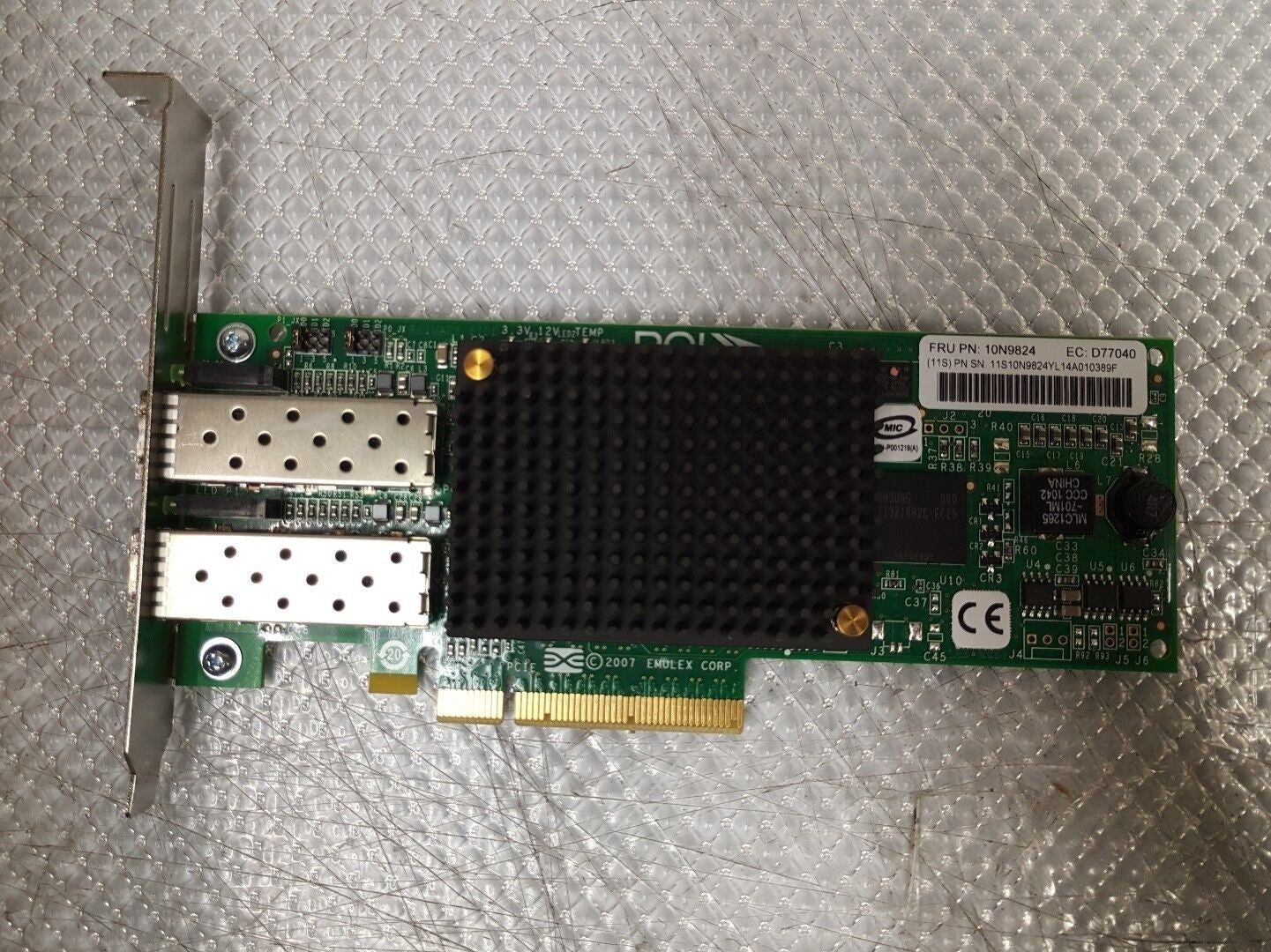 - IBM Emulex 10N9824 8Gbs Dual-Port Fibre PCLe Adapter @@@