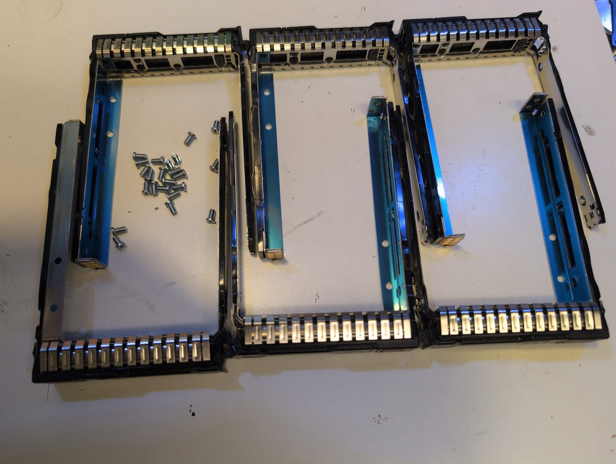 🎸 6x HP 2.5" SAS/SATA Hard Drive Caddy/Tray 651687-001 653957 W/Screws
