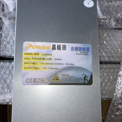 🔥 POWER LL2000W 2000W input: 176-264V  Output: 12V 170A power supply + 10x PCIe
