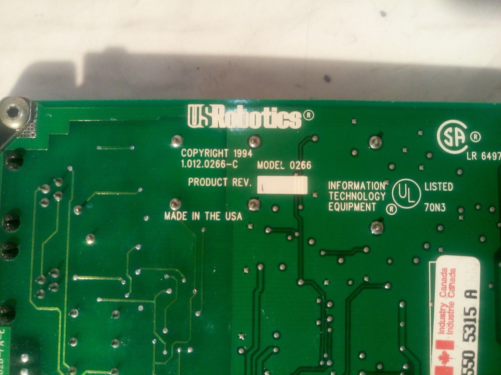 - US Robotics 14.4K INT Faxmodem - Model 0266-C @@@