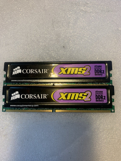 🔥 2x1GB Corsair XMS2 DDR2 2GB Kit 800MHz PC2-6400 CL4 Desktop Memory