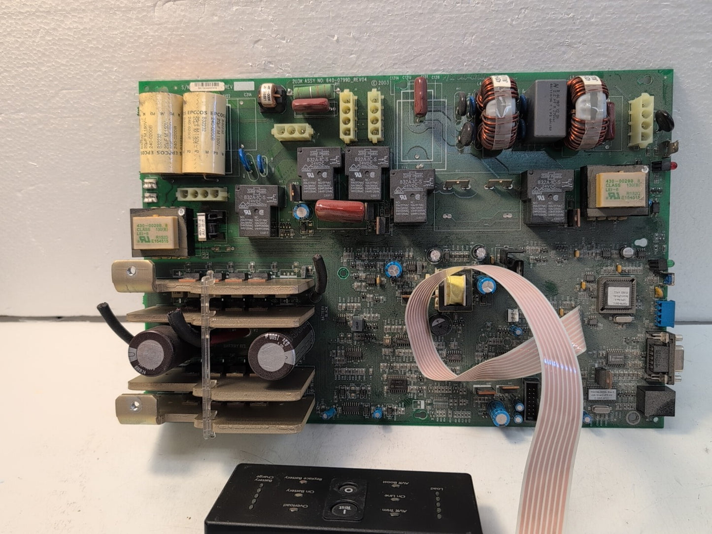 🔥 APC 2U3K 640-0799D REV 04 SMART-UPS  MAIN BOARD WITH Front Control Panel -
