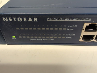 🔥 Netgear ProSAFE 24-Port Gigabit Switch JGS524 V2 with Ear Mount  -