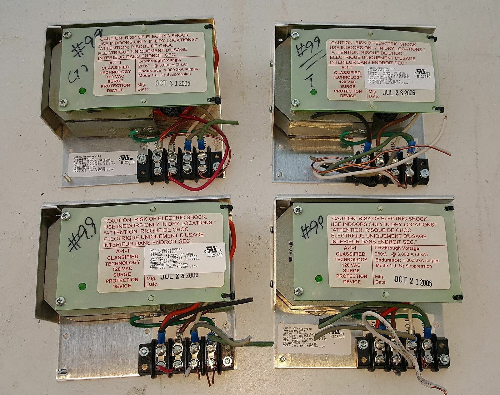 1 x OEM Open Chassis mode surge/noise protection module OE4M15WV120 (120V 15A)