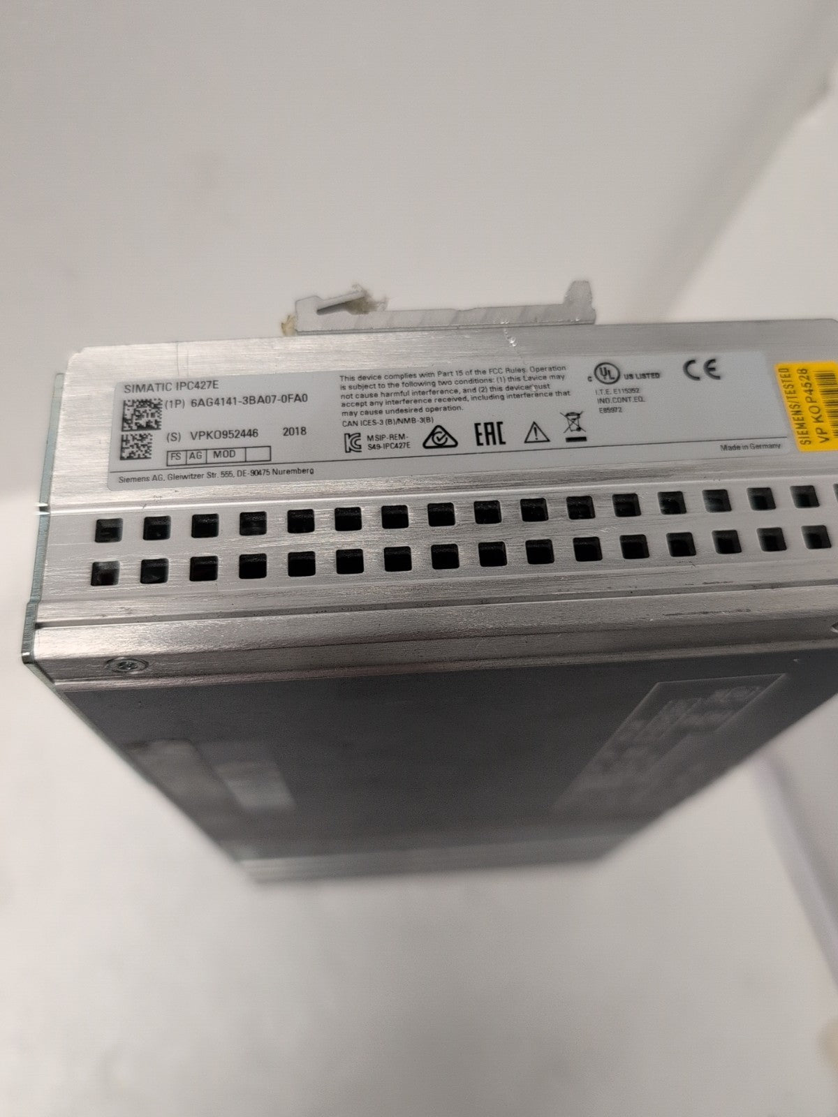 🔥 SIEMENS SIMATIC IPC427E   MICROBOX PC 6AG4141 i3-6102E/4GB/240GB SSD (Read) -