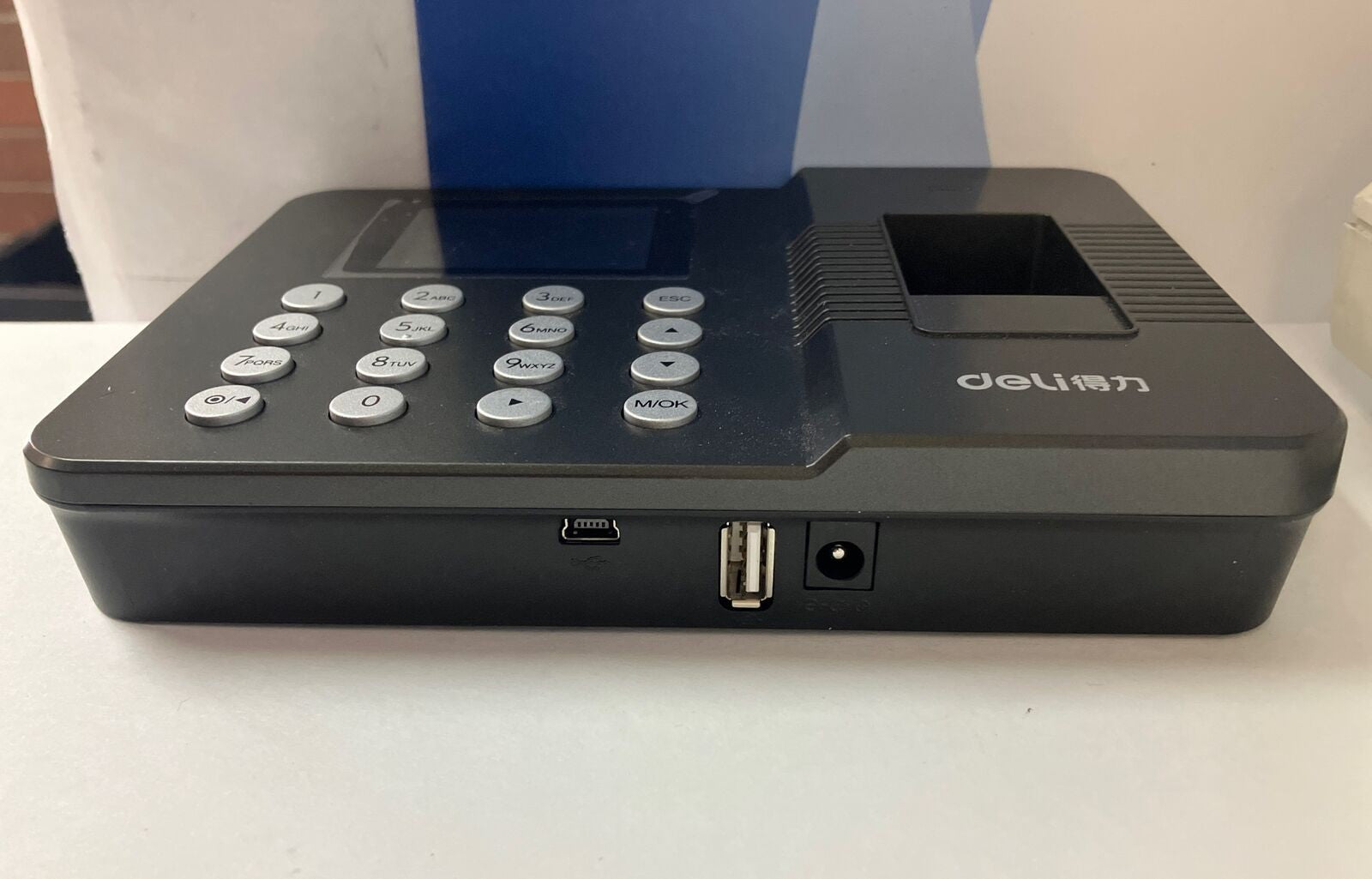 Deli model 3960 Fingerprint Attendance Machine (Chinese Language) *Tested* ~