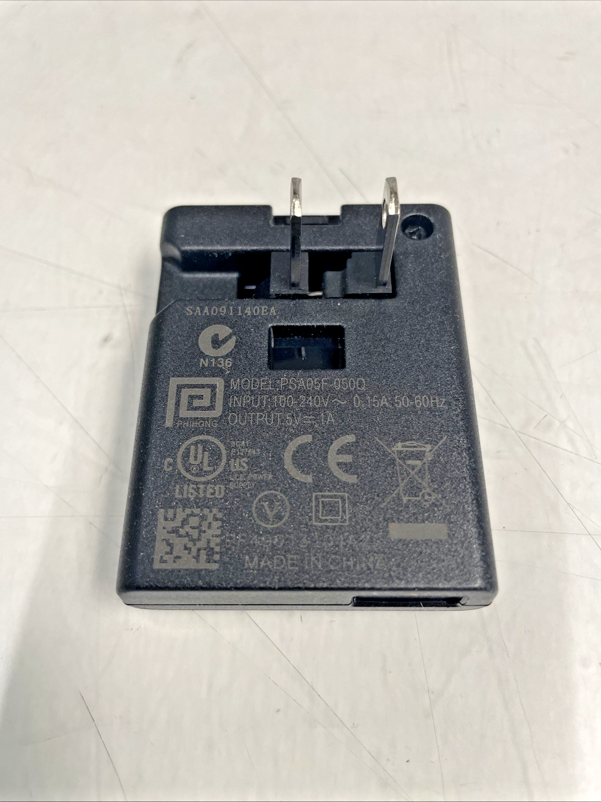 🔥PSA05F-050Q Ultra Slim AC Power Adapter Transformer Head 5V 1A USB +