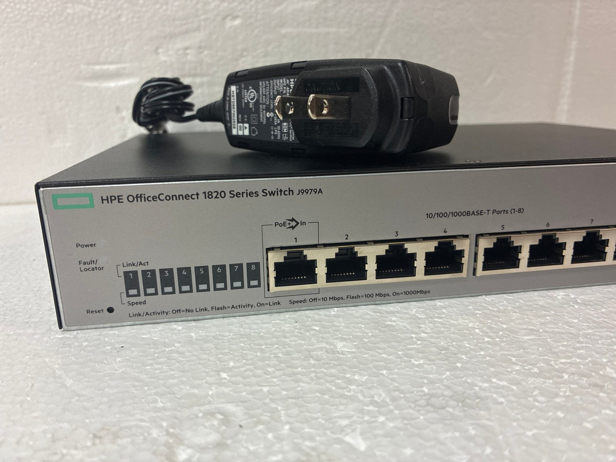 🔥 HPE OfficeConnect 1820 J9979A 8-Port Gigabit PoE+ Desktop Switch