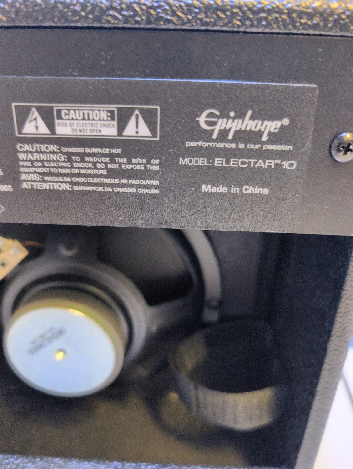 🎸 Epiphone Electar 10 Guitar Practice Amplifier Combo Amp Black Solid