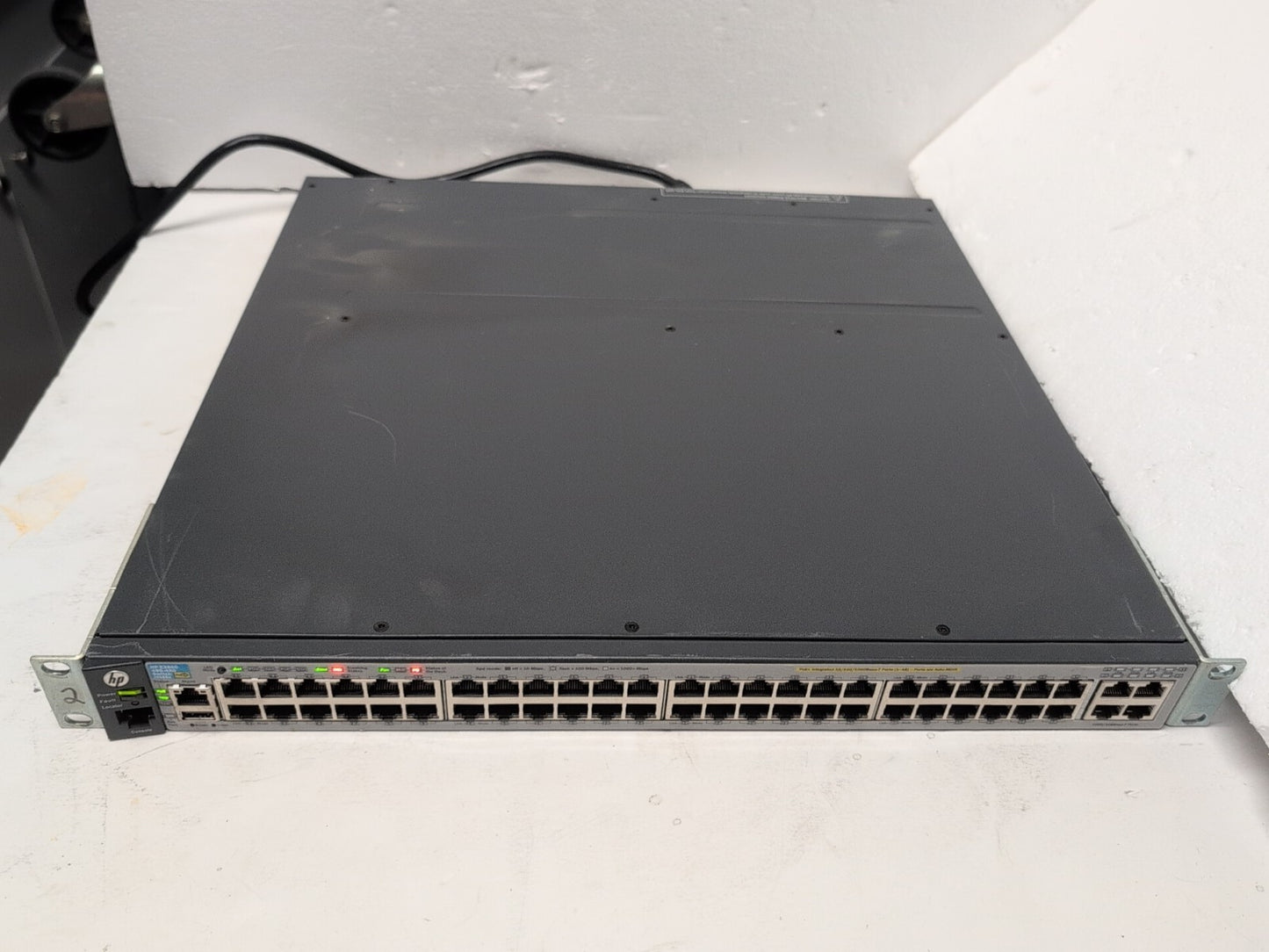 🔥 HP J9588A E3800 48-Port Gigabit 4x 10GBase-T 3800-48G-4XG POE Switch +PSU -