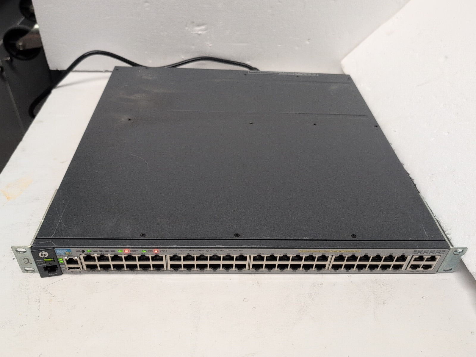 🔥 HP J9588A E3800 48-Port Gigabit 4x 10GBase-T 3800-48G-4XG POE Switch +PSU -