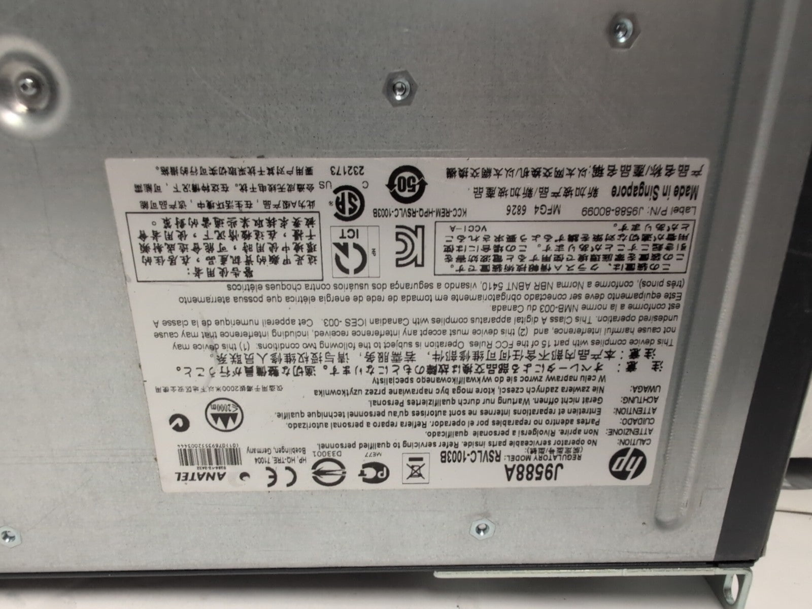 🔥 (AS IS) HP J9588A E3800 48-Port Gigabit 4x 10GBase-T 3800-48G-4XG POE Switch-