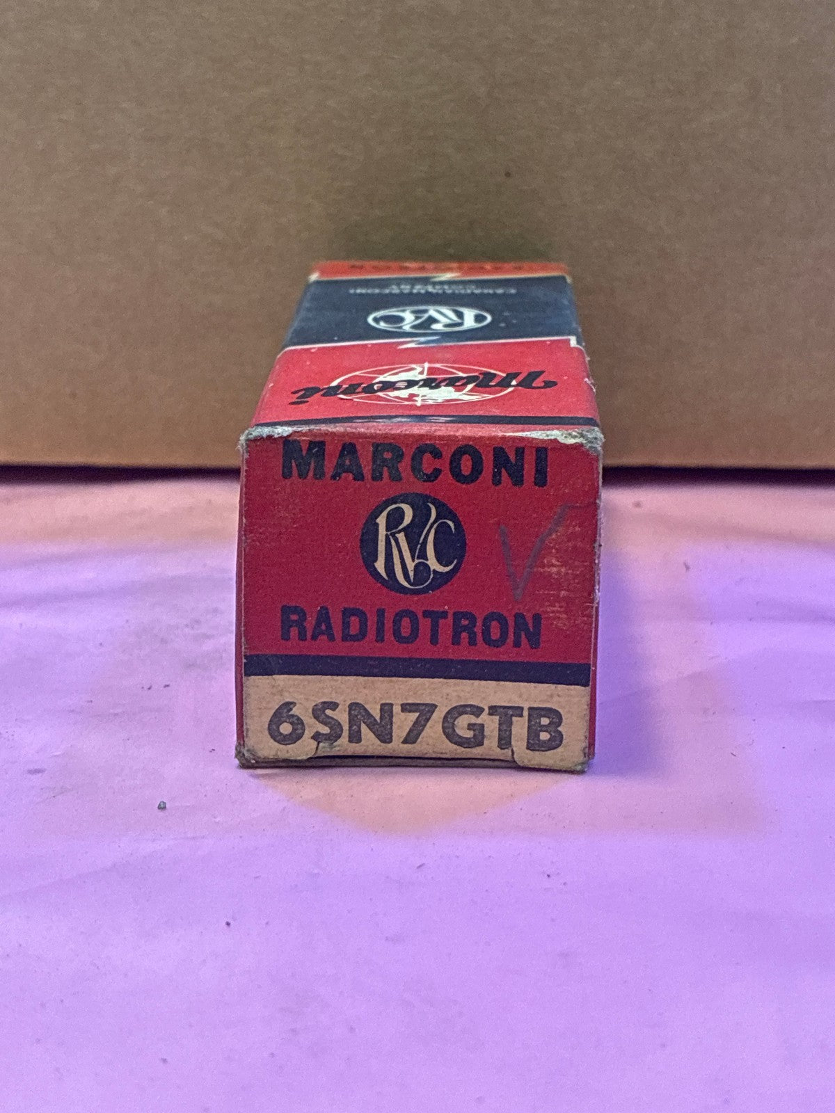 🔥 Marconi RVC Radiotron 6SN7GTB Vacuum Tube in Original Box