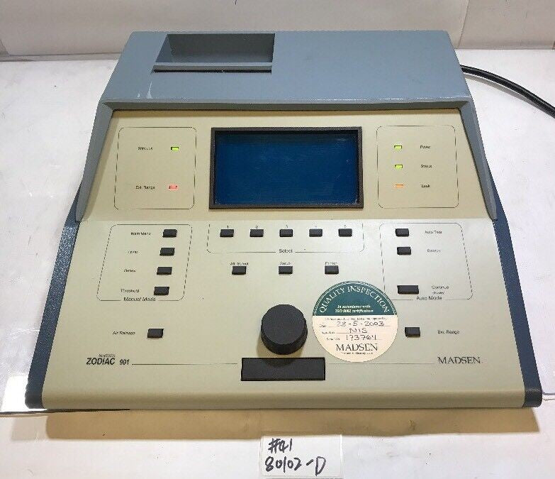 * Madsen Zodiac 901 Middle Ear Analyzer Tympanometer AS IS