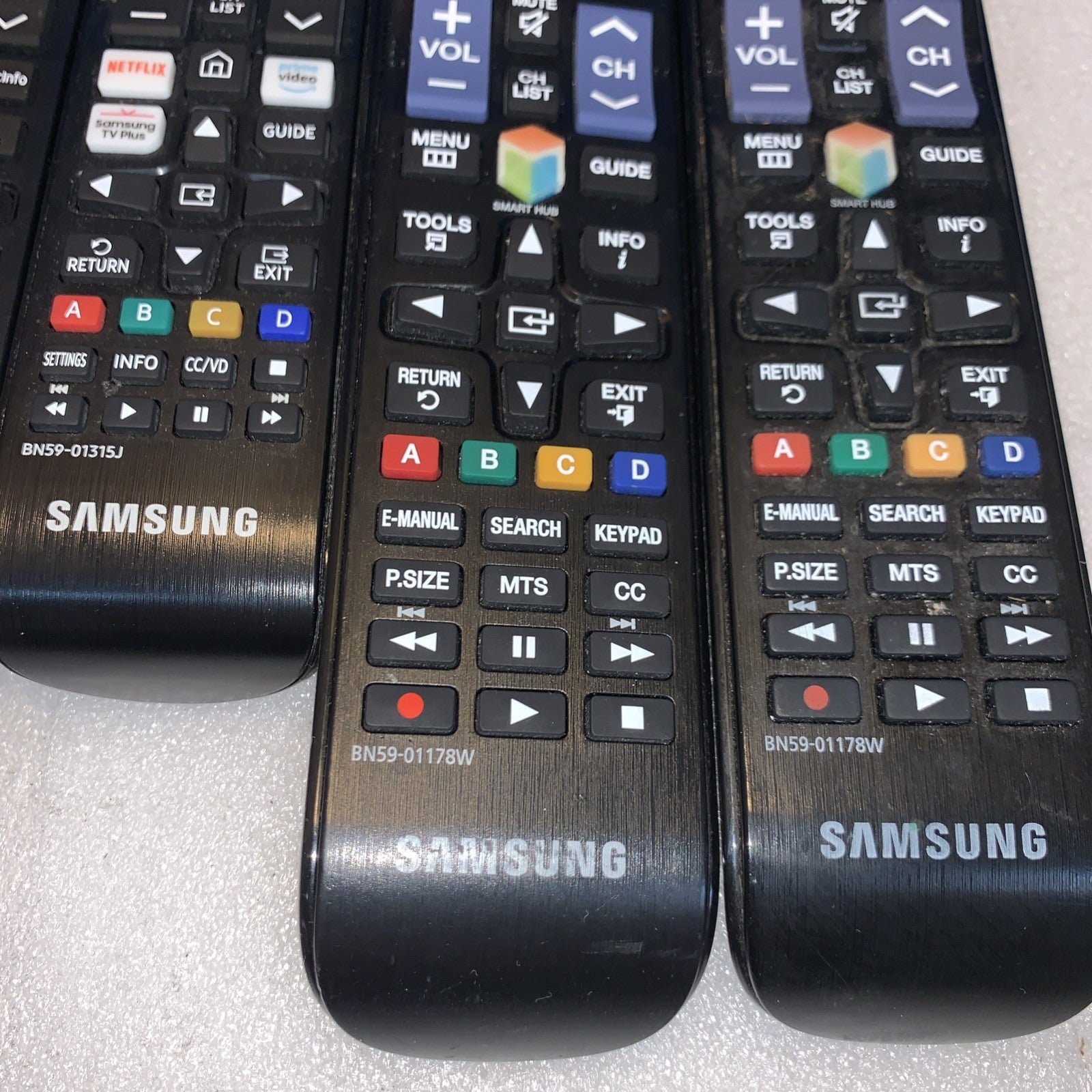 Lot of 6 Samsung TV remote BN59 AA59