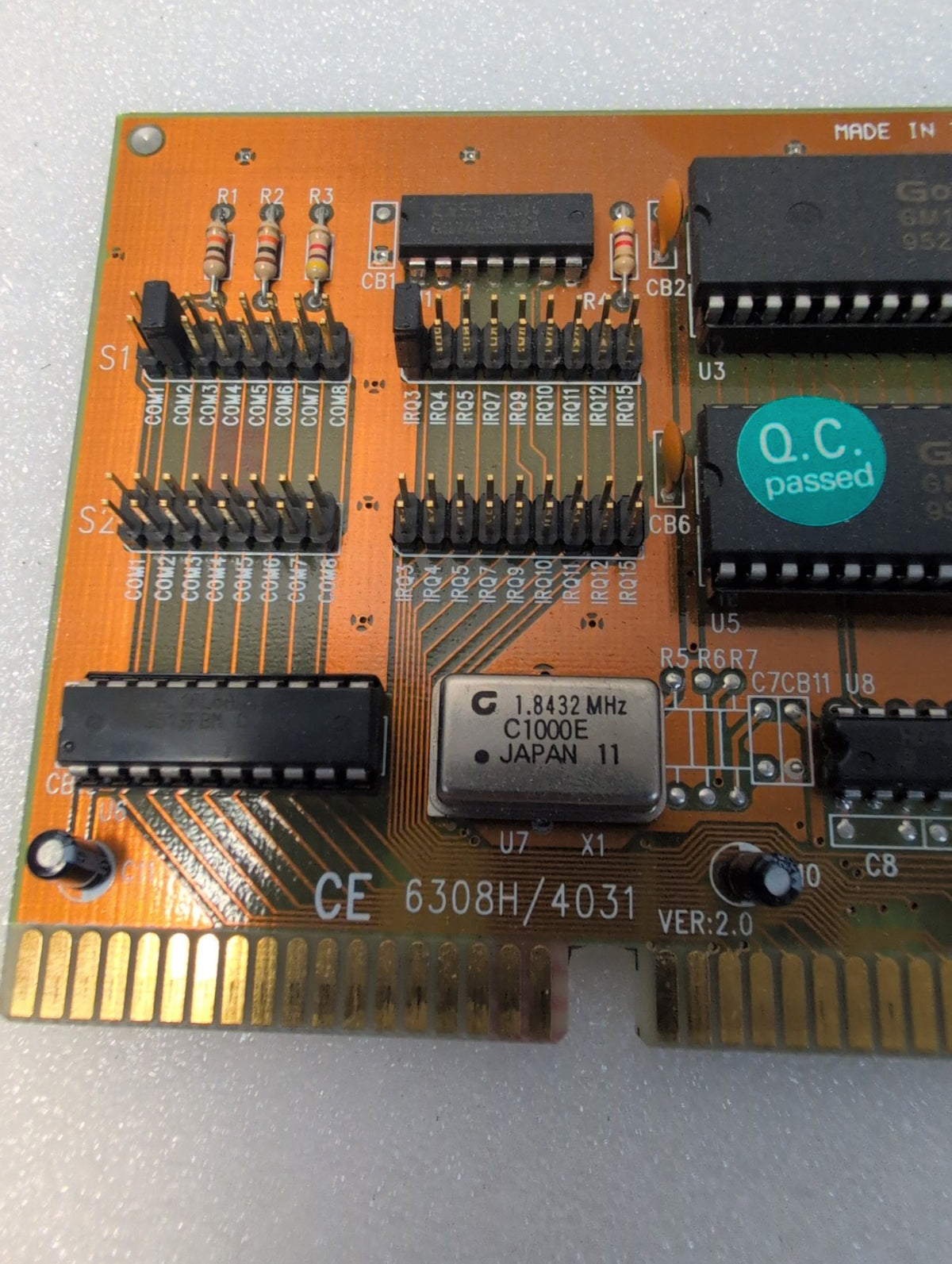 🎸 Vintage ISA Multi I/O Card COM2 Serial/Parallel CE 6308H/4031 For Compaq 5100