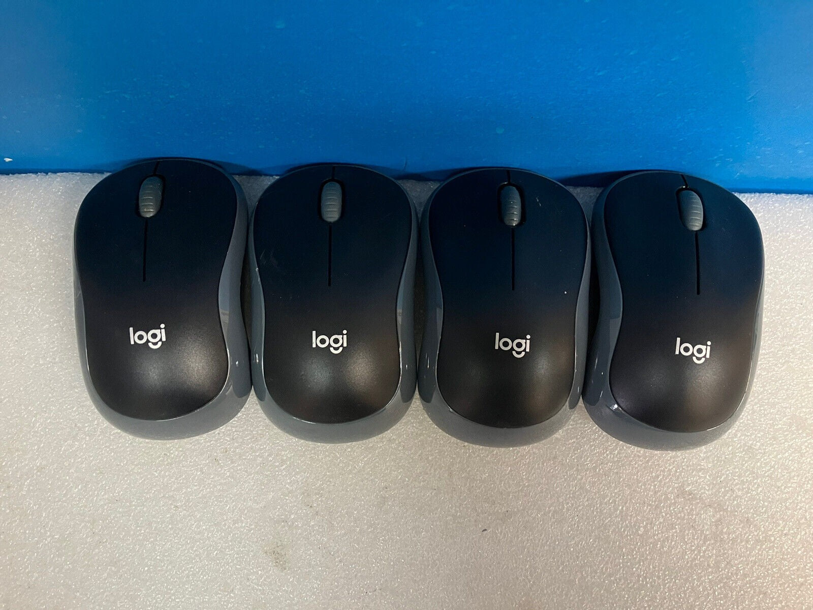 ~ (Lot of 4x) Logitech M185 4418A- MR0085 Wireless Mouse (No USB Nano Receiver)